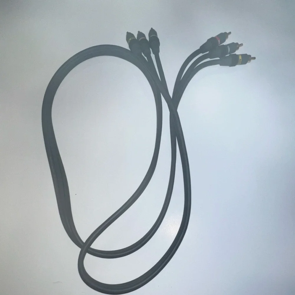Monster 3-RCA Component Cable Gold Plated RCA Male to RCA Male Gray 6 ft